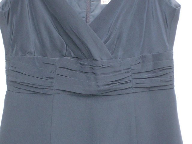 Image 4 of NANETTE LEPORE Navy Silk Sleeveless Top–Size 6/8