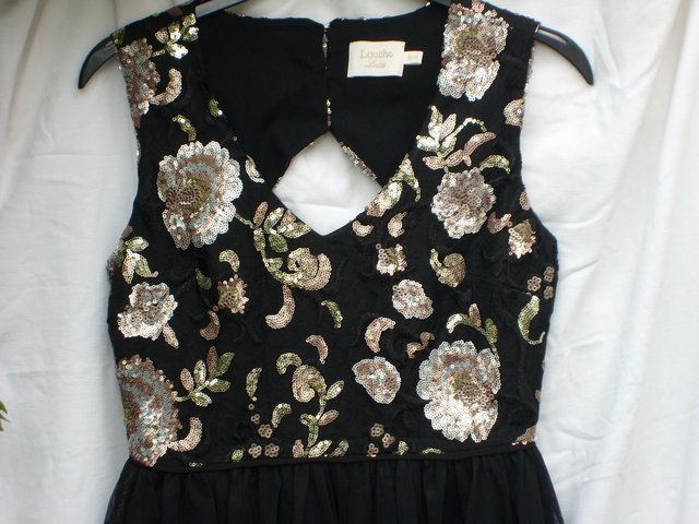 Image 4 of LOUCHE LUXE LONDON Black Mini Dress–Size 10-NEW!
