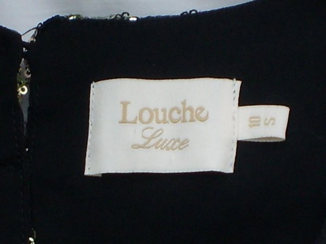 Image 7 of LOUCHE LUXE LONDON Black Mini Dress–Size 10-NEW!