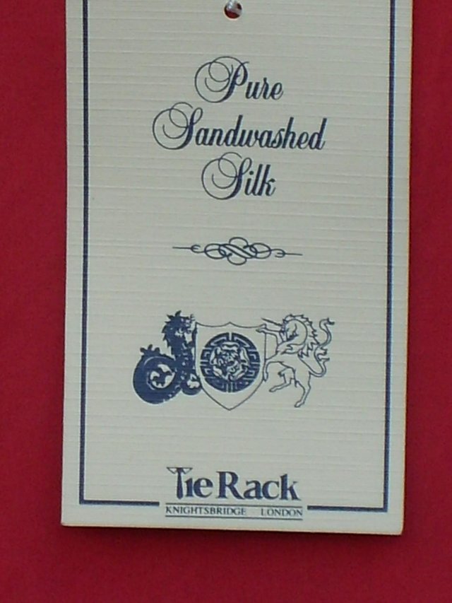 Image 4 of TIE RACK Red Top In Sandwashed Silk –Size 16-NEW