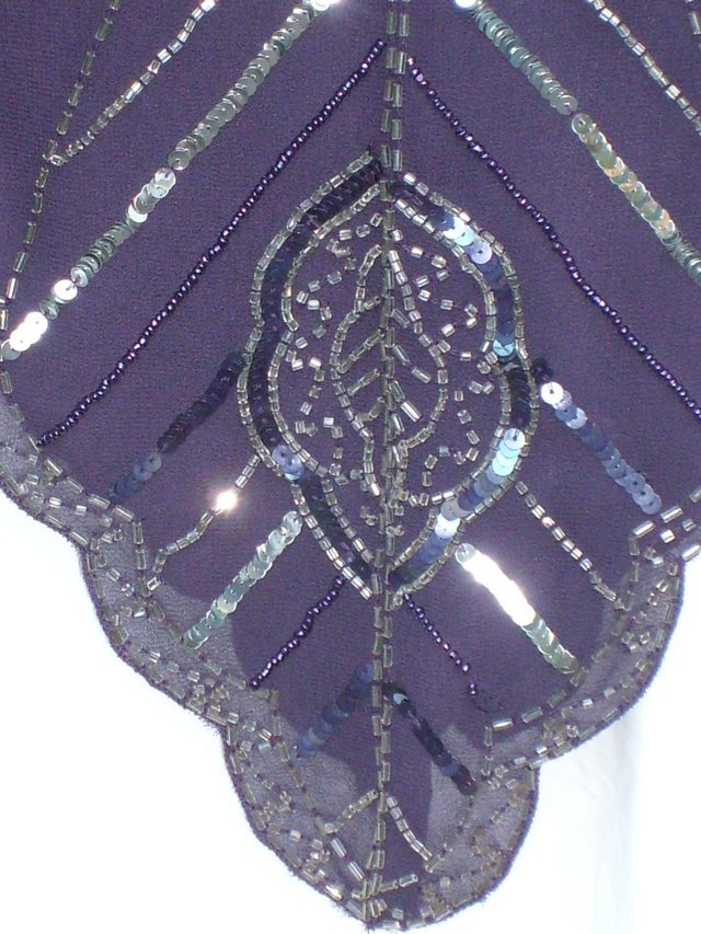 Image 3 of JUPI Purple Beaded Top – Size 12 – NEW!