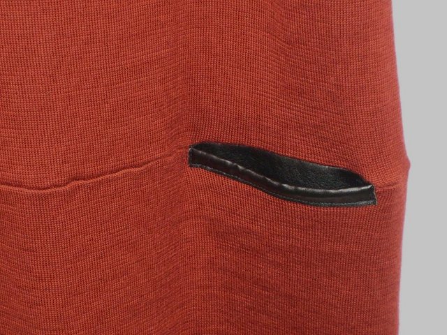 Image 4 of CHERRY DESIGN Brick Red Tunic Dress – Size 10