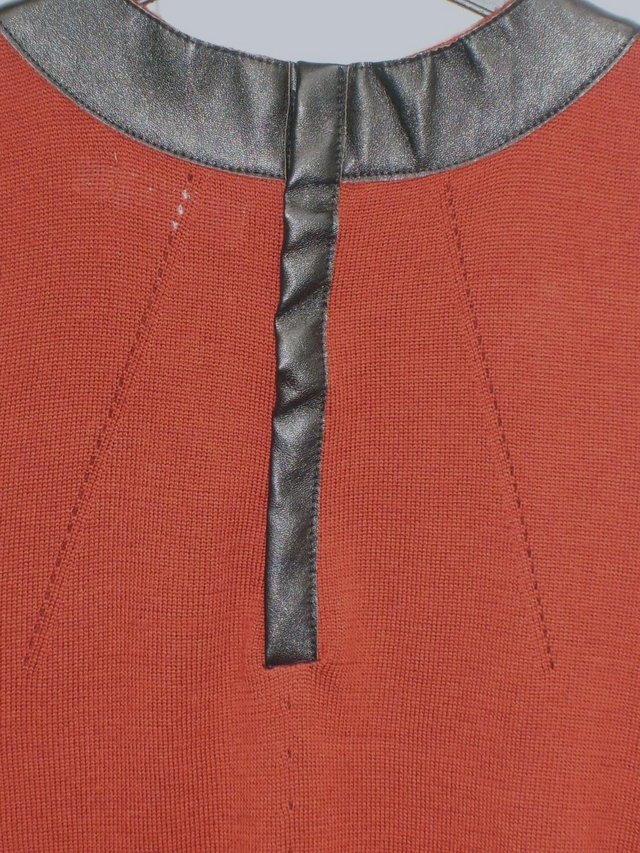 Image 6 of CHERRY DESIGN Brick Red Tunic Dress – Size 10