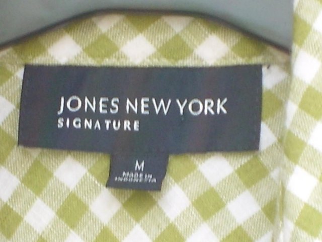 Image 4 of JONES NEW YORK Linen Ruffle Shirt Top –Size 12 (M)
