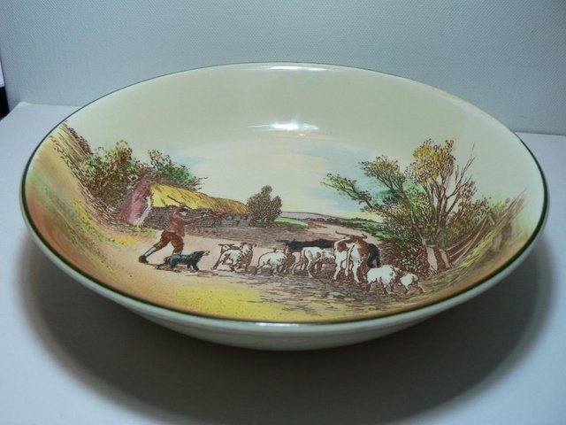 Image 4 of Royal Doulton "Rustic England' decorative soup bowl