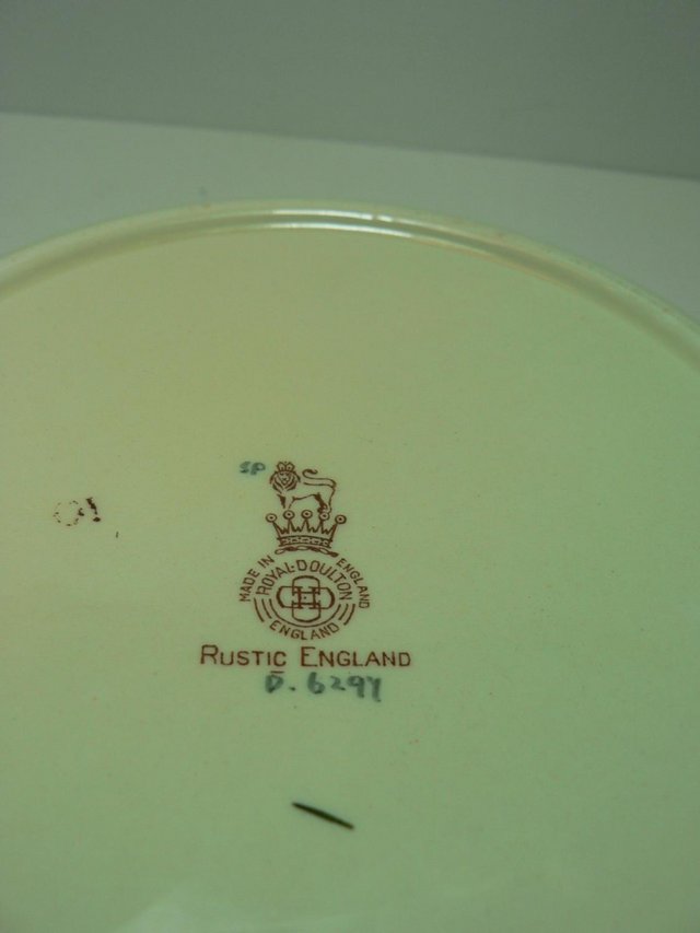 Image 5 of Royal Doulton "Rustic England' decorative soup bowl