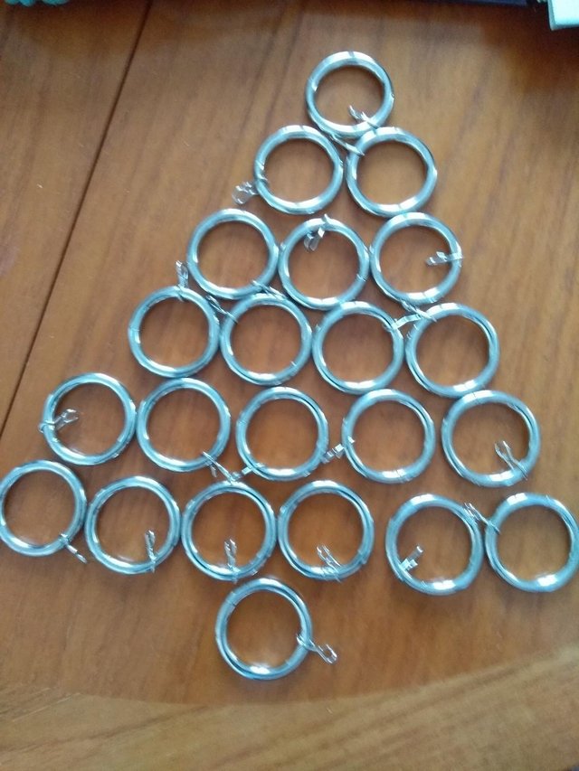 Preview of the first image of curtain rings stainless streel.