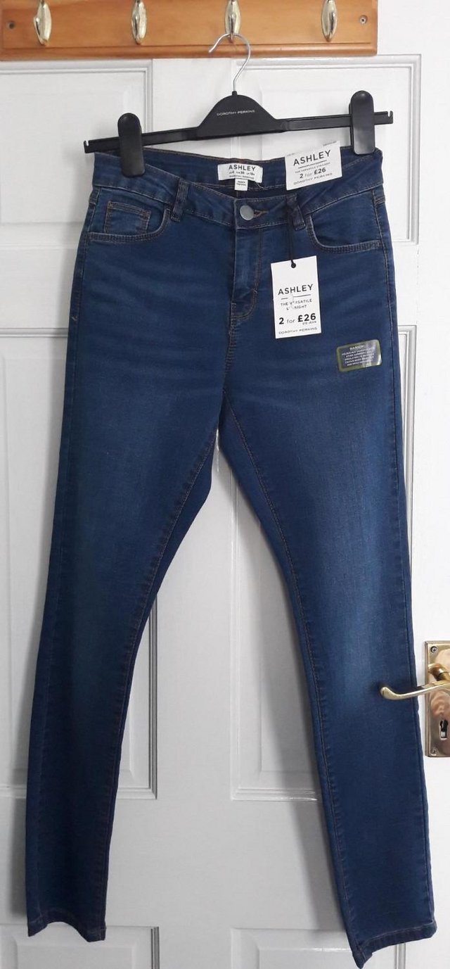 Image 2 of Dorothy Perkins blue jeans size 10