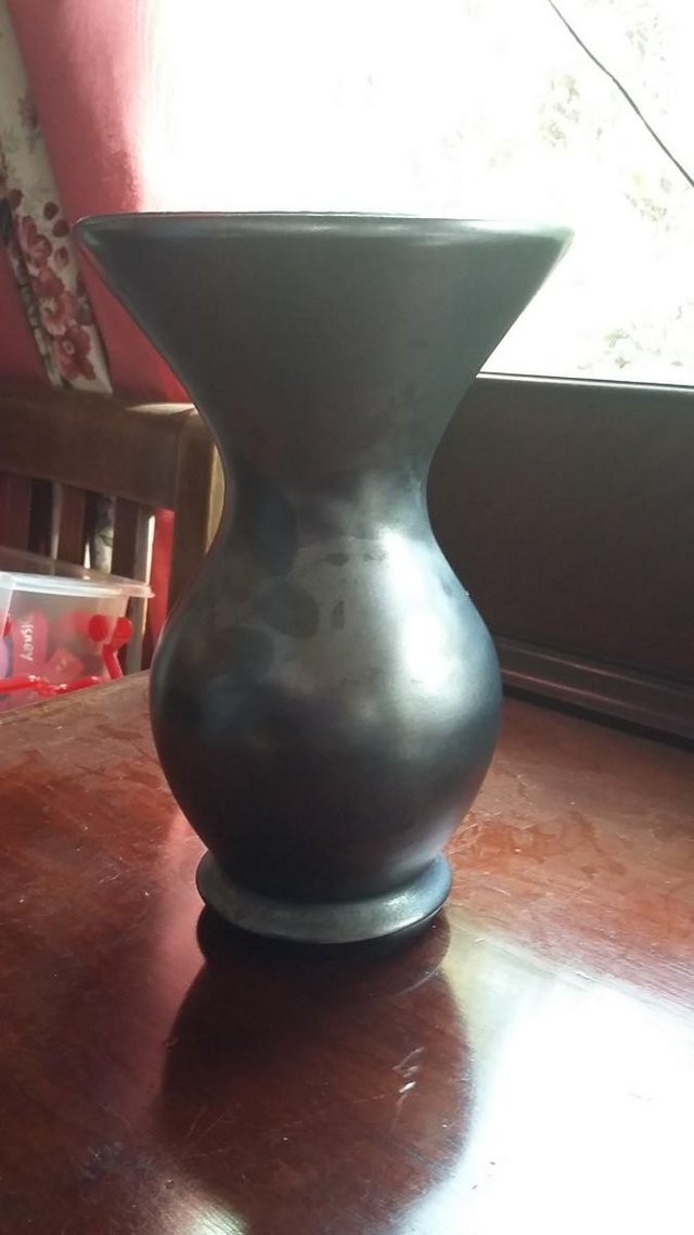 Image 2 of Prinknash Metallic Pewter Lustre Glazed Vase