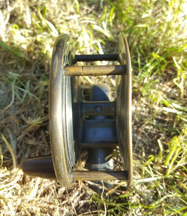 Preview of the first image of Vintage/Antique Brass Fly Fishing Reel.