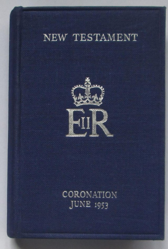 Preview of the first image of NT Bible Commemorate the Queens Coronation.