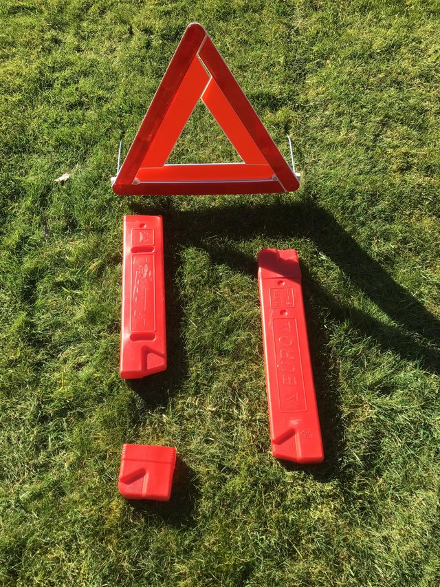 Image 3 of WARNING TRIANGLES (PAIR) Little Used while touring