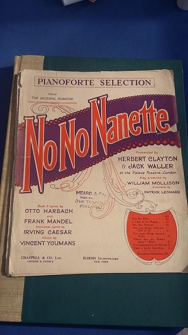 Preview of the first image of 1925 No No Nanette - arr. H. M. Higgs piano solo selections.