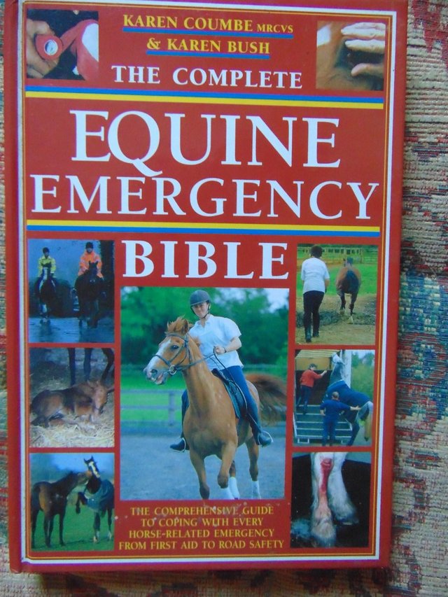 Preview of the first image of The Complete Equine Emergency Bible would suit a student.