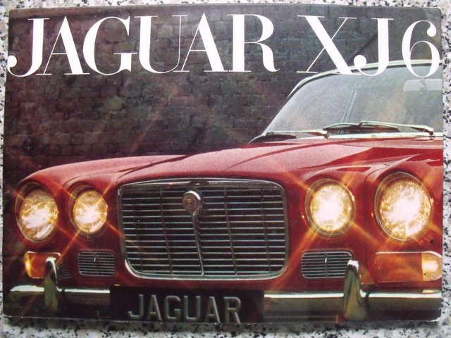 Preview of the first image of Jaguar XJ6 original sales brochure.