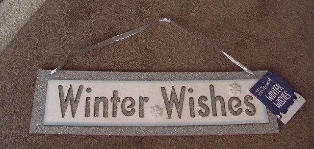 Preview of the first image of Brand new "Winter Wishes" Sign.