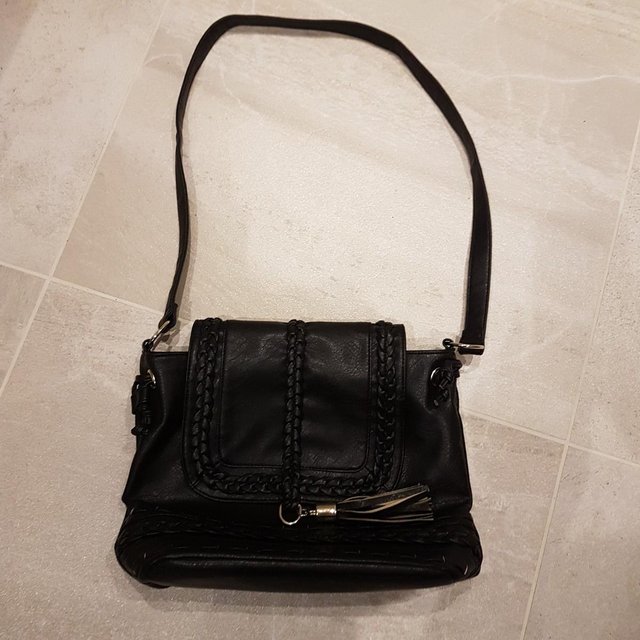 Preview of the first image of “Just Fab” Brand New Large Black Handbag.