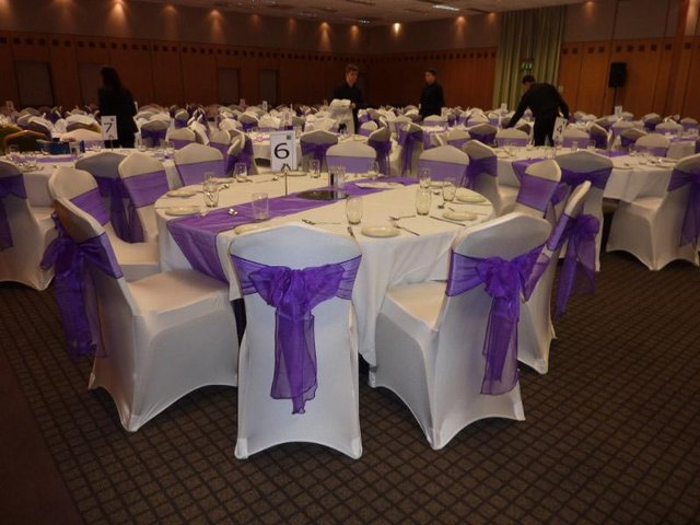 Image 2 of 49 white stretch chair covers for sale / wedding or party