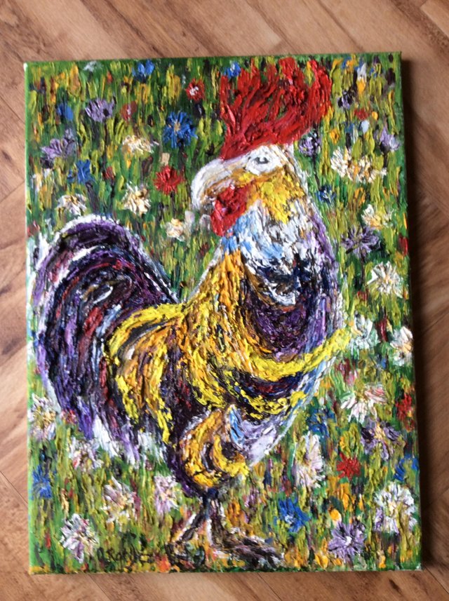 Image 3 of Original oil painting of hen