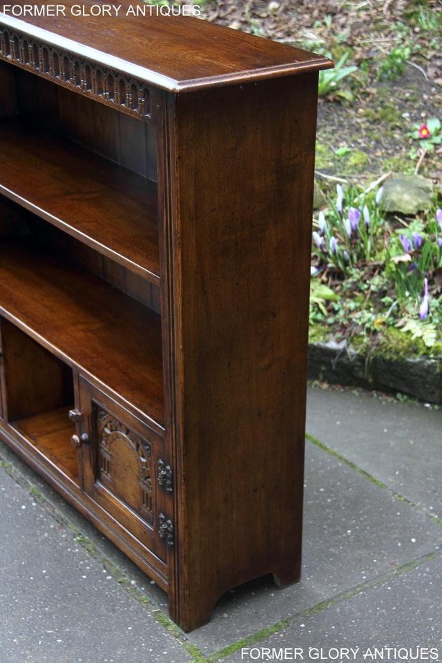 Image 18 of A TITCHMARSH AND GOODWIN OAK BOOKCASE SHELVES CD DVD CABINET