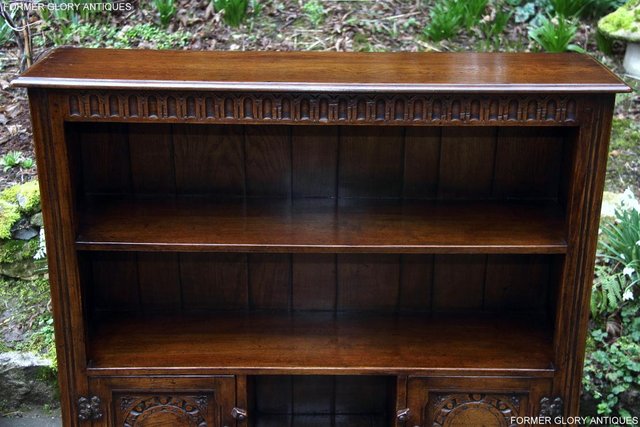 Image 24 of A TITCHMARSH AND GOODWIN OAK BOOKCASE SHELVES CD DVD CABINET