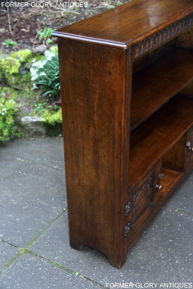 Image 39 of A TITCHMARSH AND GOODWIN OAK BOOKCASE SHELVES CD DVD CABINET