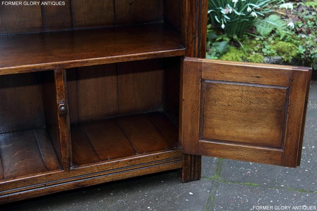 Image 67 of A TITCHMARSH AND GOODWIN OAK BOOKCASE SHELVES CD DVD CABINET