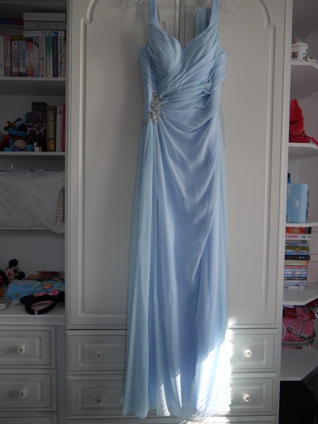 Image 3 of Prom & Bridesmaid Dress Light Blue Size 10