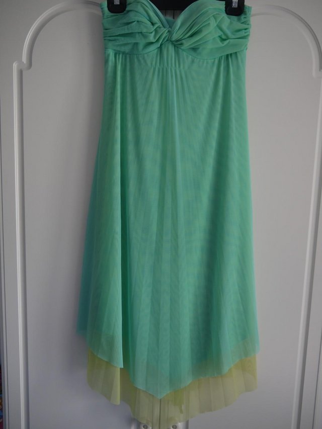 Image 3 of Prom & Bridesmaid Dress Green Size 4