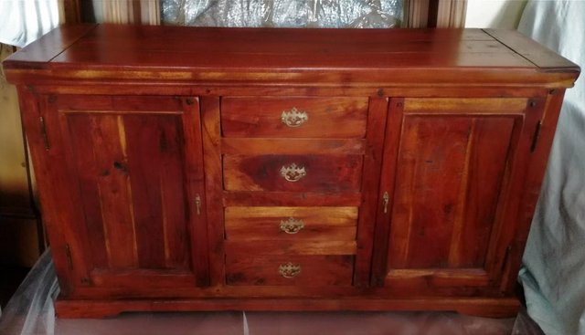 Image 2 of FURNITURE SOLID WOOD SIDEBOARD Drawers Cabinet Fruit Wood
