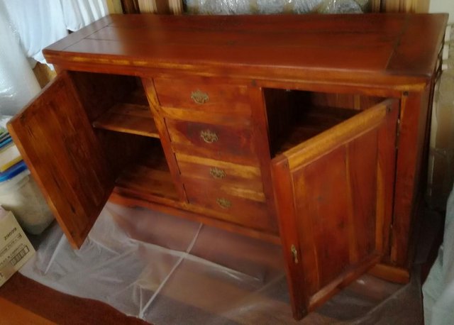 Image 3 of FURNITURE SOLID WOOD SIDEBOARD Drawers Cabinet Fruit Wood