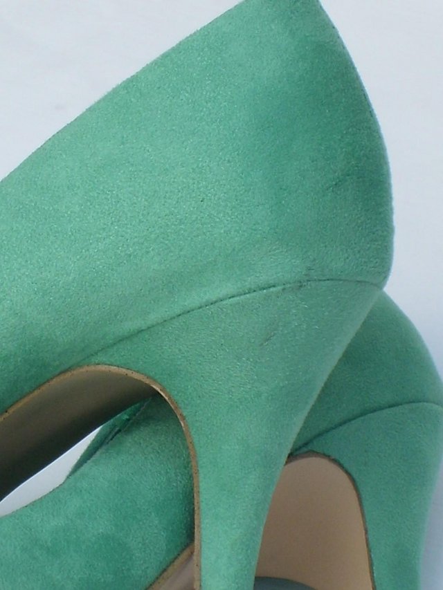 Image 4 of H&M Faux Suede Green Shoes – Size5/38 NEW