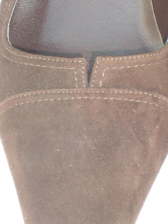 Image 4 of M&S Brown Suede Shoes–Size 4/37 Wider Fit – NEW!