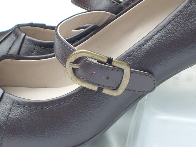 Image 3 of M&S FOOTGLOVE Leather Mary Jane Shoes – Size 6.5 - NEW