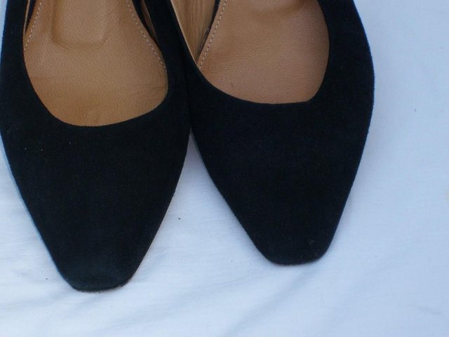 Image 4 of NAVYBOOT Switzerland Black Suede Shoes – Size 6/39