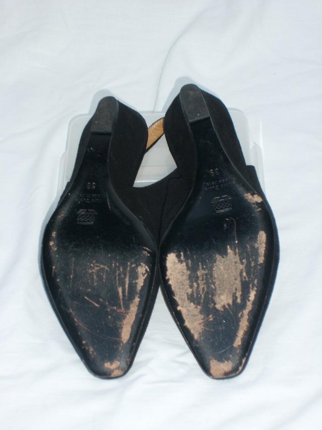 Image 5 of NAVYBOOT Switzerland Black Suede Shoes – Size 6/39