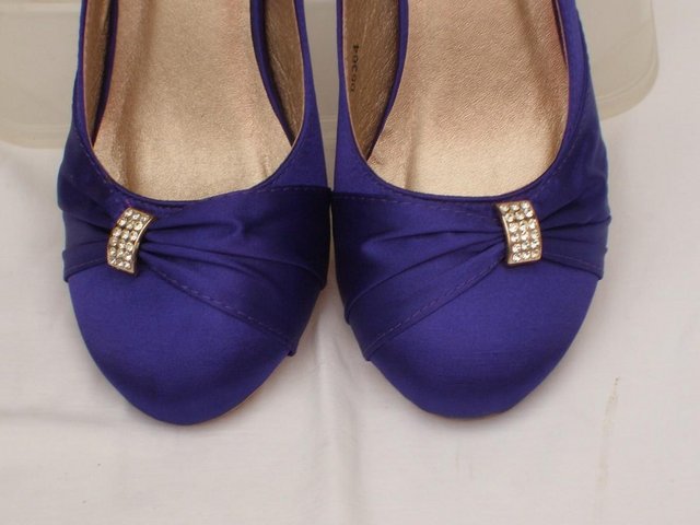 Image 4 of ENVY Purple Satin Court Shoes – Size 4/37 NEW!