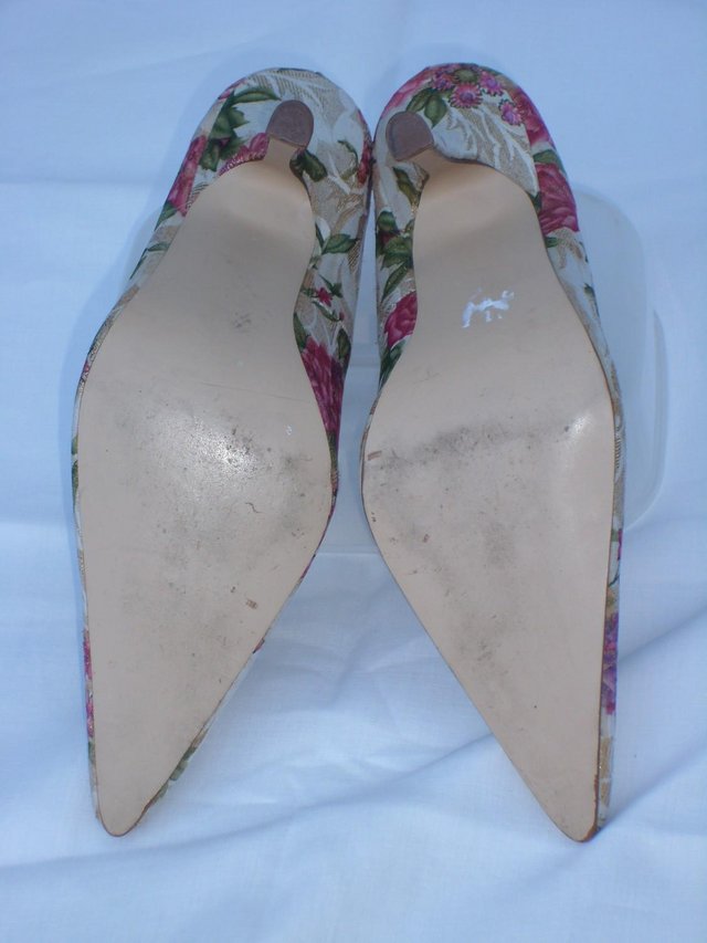 Image 5 of BLU Flowery Pump With Jewelled Front Shoes– Size 4/37
