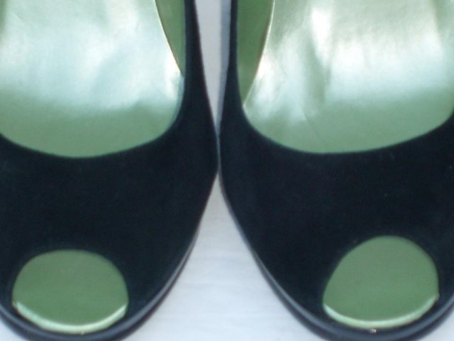 Image 3 of RED OR DEAD Black Peep Toe Shoes– Size7/40 NEW!