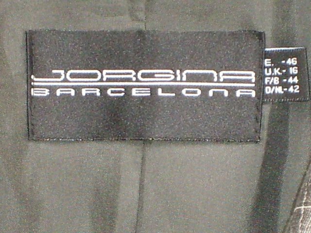 Image 6 of JORGINA Grey Striped Jacket – Size 16