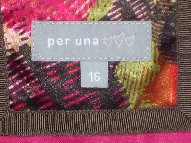 Image 5 of PER UNA Cerise Linen Jacket Top – Size 16