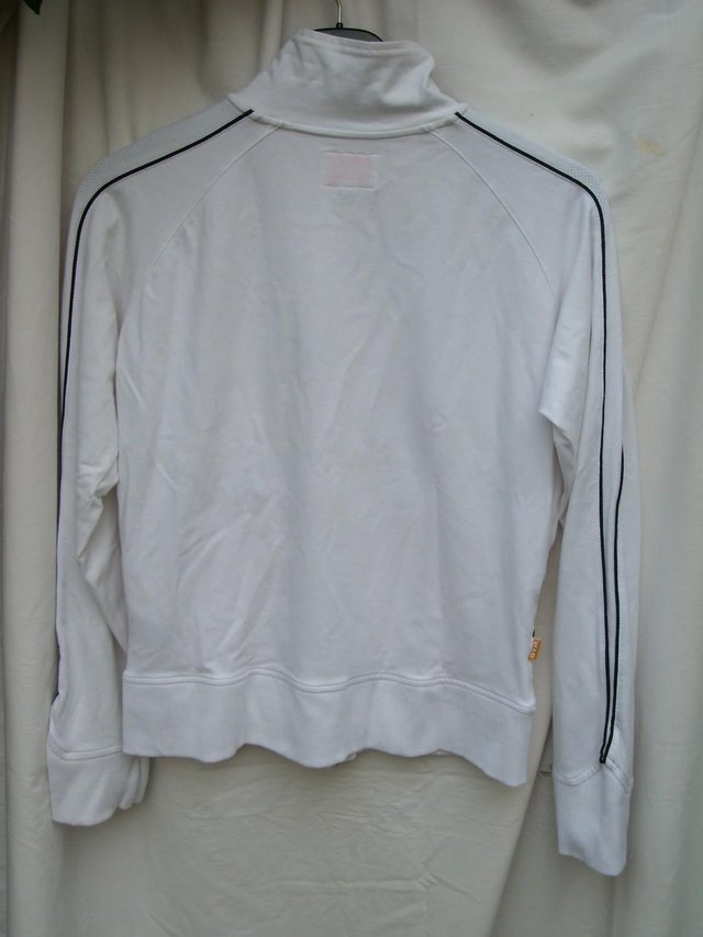 Image 5 of REEBOK GYM White Zip Front Sport Top – Size 18 - NEW