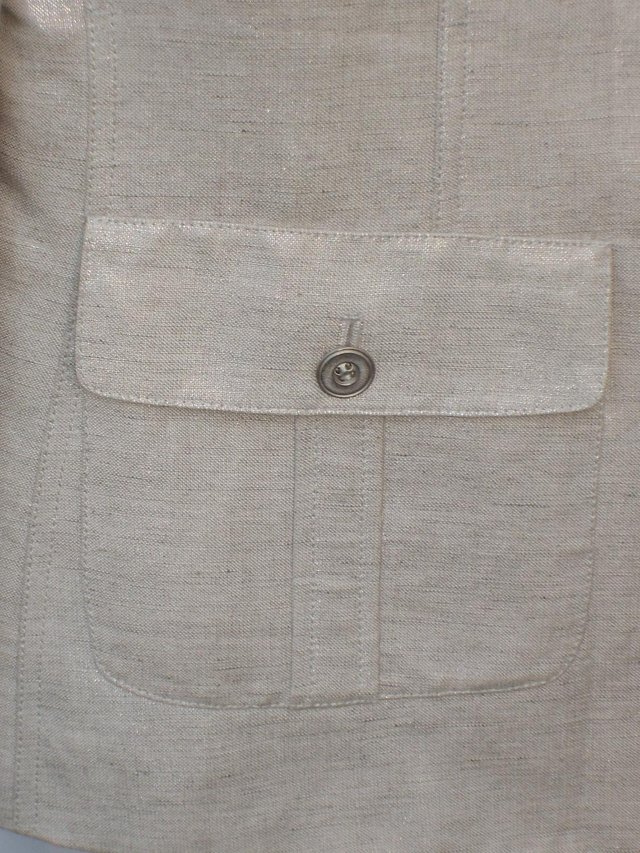 Image 5 of ARTHUR S LEVINE TAHARI Silver Trousers/Jacket Size 12/14