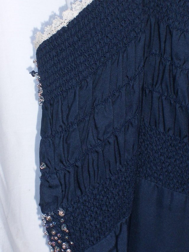 Image 6 of PAUL & JOE Blue Silk Camisole Top  – Size 18 – NEW!
