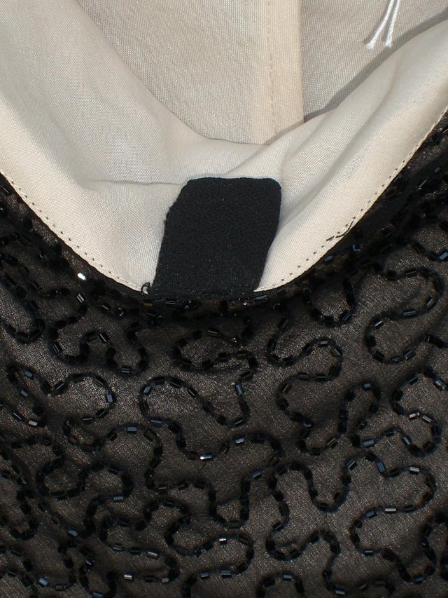 Image 4 of MARINA BRESLER Black Beaded Top – Size 14 (XL)