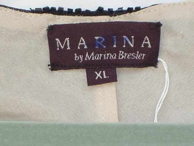 Image 6 of MARINA BRESLER Black Beaded Top – Size 14 (XL)