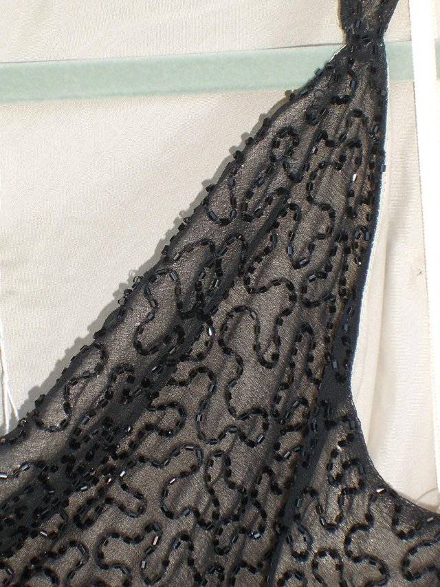Image 7 of MARINA BRESLER Black Beaded Top – Size 14 (XL)