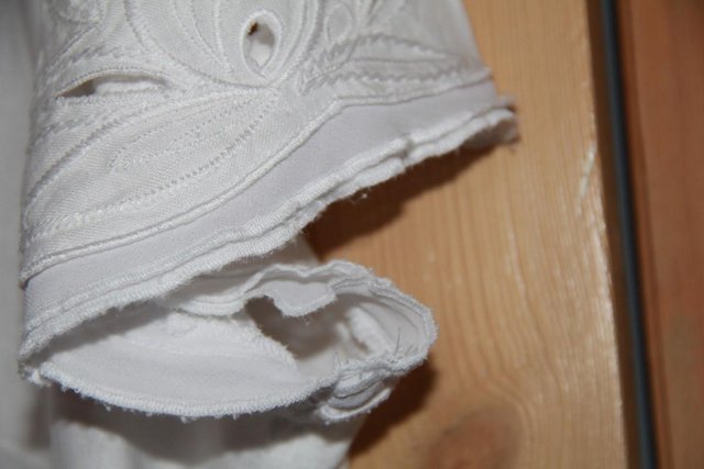 Image 4 of Per Una White Linen Top Size 16