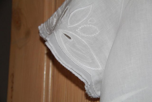Image 5 of Per Una White Linen Top Size 16