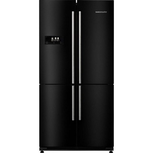 Preview of the first image of RANGEMASTER SXS AMERICAN FRIDGE FREEZER IN BLACK-A+-TOP SPEC.